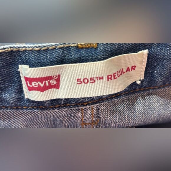 Kids Denim Jeans EPC Levi’s 505 Regular Adjustable Waistband Size 10 - Picture 4 of 5
